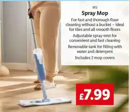 Lidl W5 Spray Mop offer