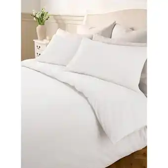 Asda At Home with Stacey Solomon White Daisy Embroidered 100% Cotton Duvet Set - Double offer