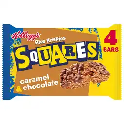 Iceland Kellogg's Rice Krispies Squares Curious Caramel & Chocolate Snack Bars 4x36g offer