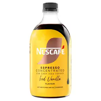 Iceland Nescafe Iced Coffee Espresso Concentrated Vanilla Flavour 500ml offer