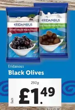 Lidl Eridanous Black Olives offer