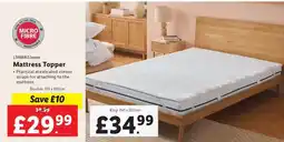 Lidl LIVARNO home Mattress Topper (Double) offer