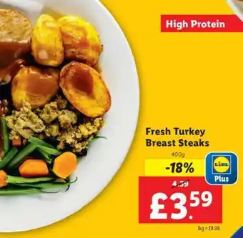 Lidl Fresh Turkey Breast Steaks offer