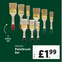Lidl PARKSIDE Paintbrush Set offer