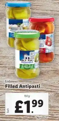 Lidl Eridanous Filled Antipasti offer