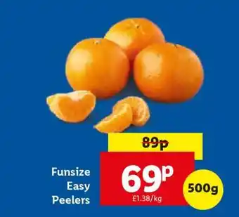 Lidl Funsize Easy Peelers offer