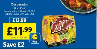 Lidl Desperados offer