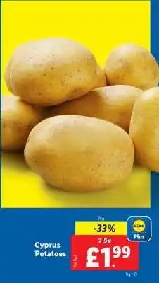 Lidl Cyprus Potatoes offer
