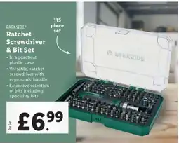Lidl PARKSIDE Ratchet Screwdriver Bit Set offer