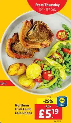 Lidl Northern Irish Lamb Loin Chops offer