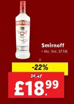 Lidl Smirnoff offer