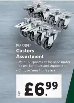 Lidl PARKSIDE Castors Assortment offer