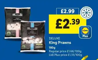 Lidl DELUXE King Prawns offer