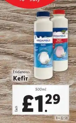 Lidl Eridanous Kefir offer