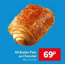 Lidl All Butter Pain au Chocolat offer