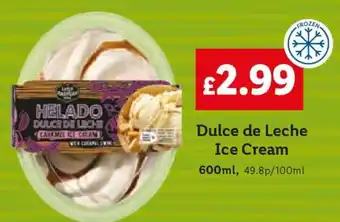 Lidl Dulce de Leche Ice Cream offer