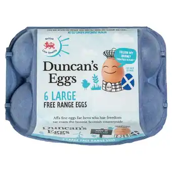 Morrisons Duncan Farms 6 Large Free Range Eggs offer