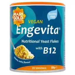 Tesco Marigold Engevita B12 Yeast Flakes 100G offer