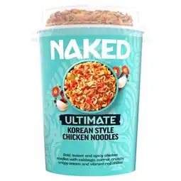 Tesco Naked Noodles Ultimate Korean Style Chicken Noodles 88G offer