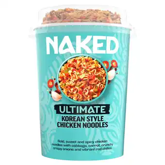 Tesco Naked Noodles Ultimate Korean Style Chicken Noodles 88G offer