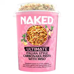 Tesco Naked Ultimate Italian Style Carbonara Pasta with Miso 80G offer