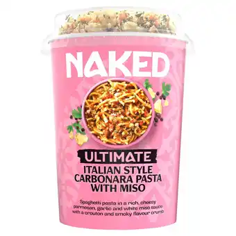 Tesco Naked Ultimate Italian Style Carbonara Pasta with Miso 80G offer