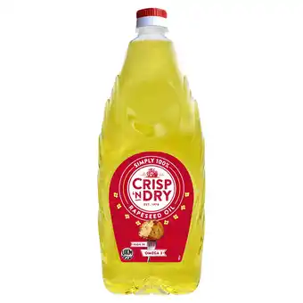Tesco Crisp 'N Dry 100% Rapeseed Oil 2 Litre offer