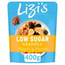 Tesco Lizi's Low Sugar Granola Maple and Pecan 400g offer