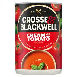 Tesco Crosse And Blackwell Cream of Tomato Soup 400G offer