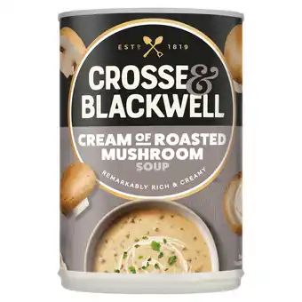 Tesco Crosse And Blackwell Cream Of Mushroom Soup 400G offer