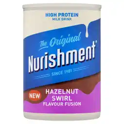 Tesco Nurishment Hazelnut Swirl Flavour Fusion 400g offer