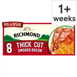Tesco Richmond 8 Thick Cut Smoked Back Bacon 280g offer