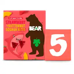 Tesco Bear Bites Strawberry & Butternut Squash 5 Pack offer