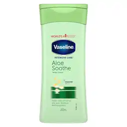 Tesco Vaseline Intensive Care Aloe Lotion200ml offer