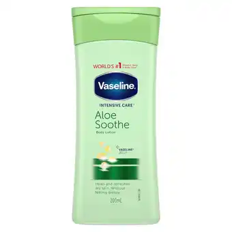 Tesco Vaseline Intensive Care Aloe Lotion200ml offer