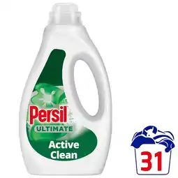 Tesco Persil Ultimate Active Clean Bio Laundry Washing Detergent 31 Washes 837ML offer