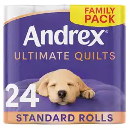 Morrisons Andrex Ultimate Quilts Toilet Tissue 24 Rolls offer