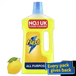 Morrisons Flash Liquid Lemon All Purpose Cleaner 1L offer