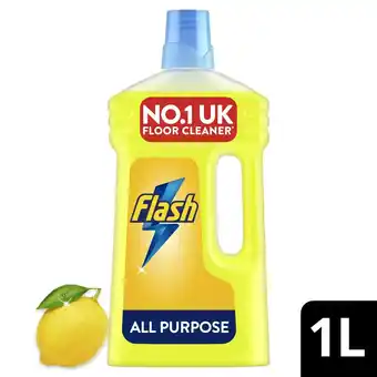 Morrisons Flash Liquid Lemon All Purpose Cleaner 1L offer
