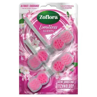 Morrisons Zoflora Sweet Freesia & Jasmine Toilet Rim Block offer