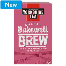 Morrisons Yorkshire Tea Cherry Bakewell Brew 40 Tea Bags offer