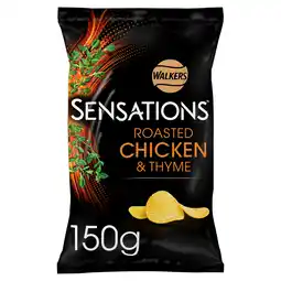 Tesco Walkers Sensations Chicken & Thyme Sharing Crisps 150g offer