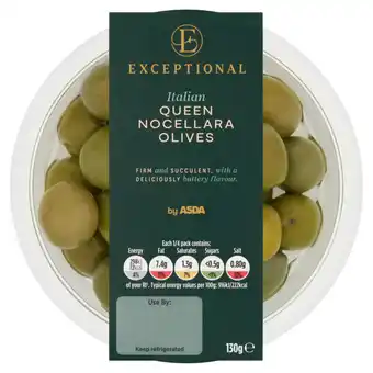 Asda Exceptional by ASDA Italian Queen Nocellara Olives 130g offer