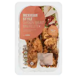 Asda ASDA Mexican Style Chicken Breast Mini Fillets 160g offer