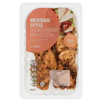 Asda ASDA Mexican Style Chicken Breast Mini Fillets 160g offer