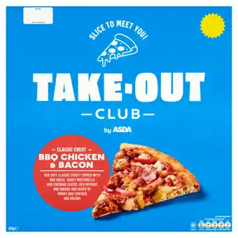 Asda Takeout Club by ASDA Classic Crust BBQ Chicken & Bacon 475g offer