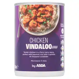 Asda ASDA Chicken Vindaloo 392g offer