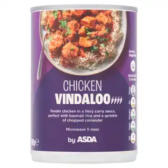Asda ASDA Chicken Vindaloo 392g offer