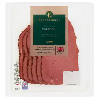 Asda Exceptional by ASDA Salt Cured Pastrami 90g offer