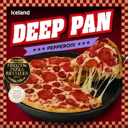 Iceland Iceland Deep Pan Pepperoni Pizza 378g offer